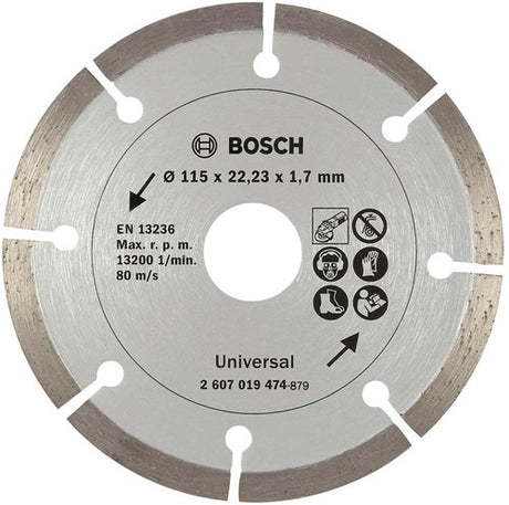 Bosch accessoires diamantdoorslijpschijf voor bouwmateriaal, 115 mm - 2607019474