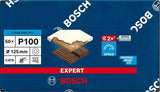 Bosch accessoires expert c470 schuurpapier voor excenterschuurmachines 125 mm, 8 gaten, k100 50-delig - 1 stuk(s) - 2608900911