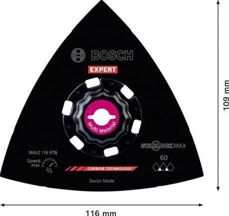 Bosch accessoires bosch expert schuurplaat mavz 116 rt6 starlock max schuurplaat vo...