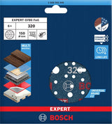 Bosch accessoires expert schuurschijf o780 met film onderlaag, 150 mm, g320, 6x - 2608902446