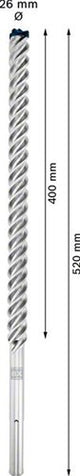 Bosch accessoires bosch expert sds max-8x hamerboor 26 x 400 x 520 mm
