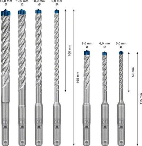 Bosch accessoires bosch expert sds plus-7x hamerboorset 5 6 6 8 8 10 12 mm 7-delig