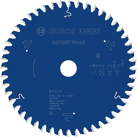 Bosch accessoires expert wood cirkelzaagblad | 165 x 1,8 1,3 x 20 mm | t48 - 2608902218