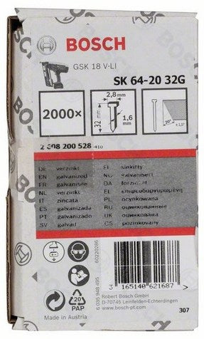 Bosch accessoires bosch spijker sk64-20 32g