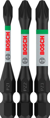 Bosch accessoires pro pz impact bits | pz1 | pz2 | pz3 | 55 mm | 3-delig - 2608521u57