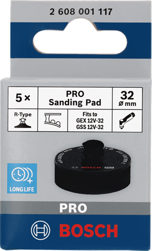Bosch accessoires pro schuurpad | 32 mm | psa - 2608001117