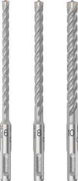 Bosch accessoires pro sds plus-5x hammer drill bit set | 6 8 10 mm | 3 pcs - 2608833912