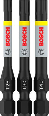 Bosch accessoires pro t impact bits | t25 | t30 | t40 | 55 mm | 3 stuks - 2608521u55