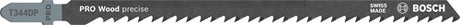 Bosch accessoires bosch serie t 344 dp - houtzaagblad - precisie - extra-dik - hcs