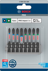 Bosch accessoires impact power bit 50mm, 8x