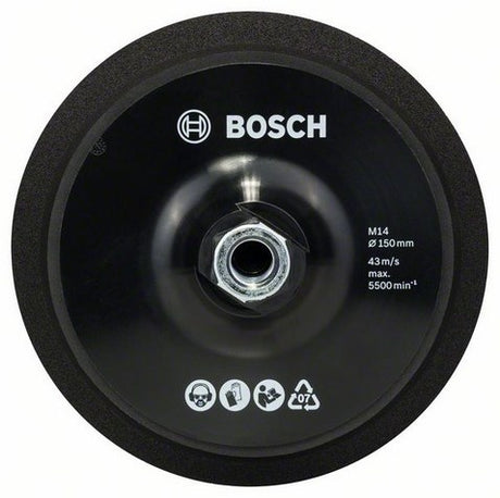 Bosch accessoires bosch steunschijf m 14 - ø 150 mm - met klithechting