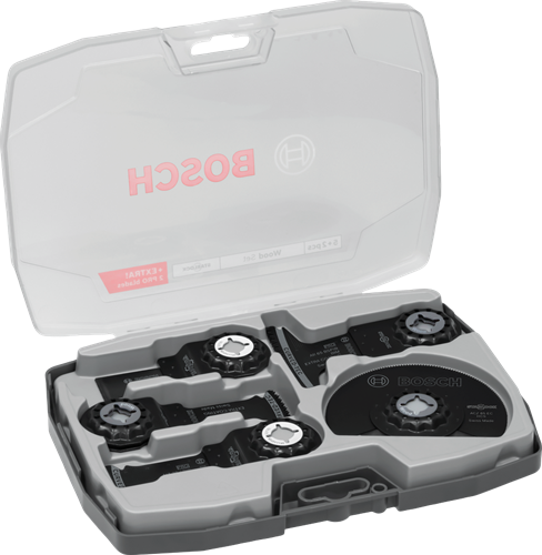 Bosch accessoires bosch professional multifunctioneel gereedschap accessoires hout set 7-delig ( 2608669097 ) starlock + koffer