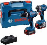 Bosch blauw | combopack | gsb 18v-25 + gdr 18v-285 | 2 x 4.0ah + lader | in l-boxx 136 - 0615a5008d