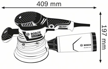 Bosch blauw bosch professional gex 40-150 excenterschuurmachine - 400 w - 150 mm - variabel