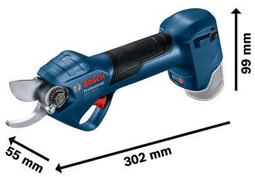 Bosch blauw bosch professional ggp 12v-25 - accu snoeischaar - inclusief 2x 12v 3.0 ah li-ion accu en snellader gal 12v-20