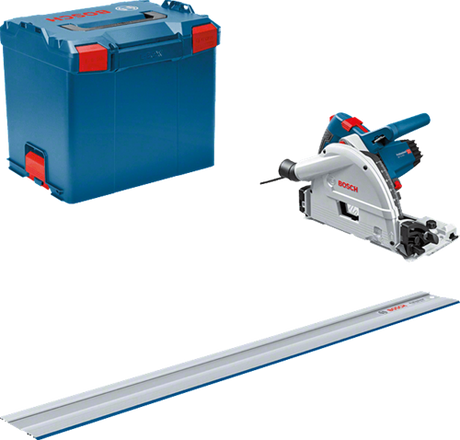 Bosch blauw gkt 55 gce professional invalcirkelzaagmachine | set | 1400 w | 1 x geleiderail | 165 mm zaagblad - 0615990m9d