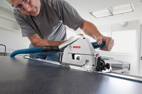 Bosch blauw gkt 55 gce professional invalcirkelzaagmachine | set | 1400 w | 2 x geleiderail | 165 mm zaagblad - 0615990m9b