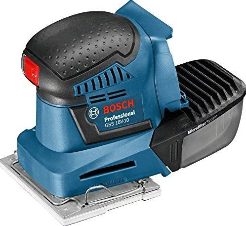 Bosch blauw bosch gss 18v-10 solo 18v li-ion accu vlakschuurmachine body