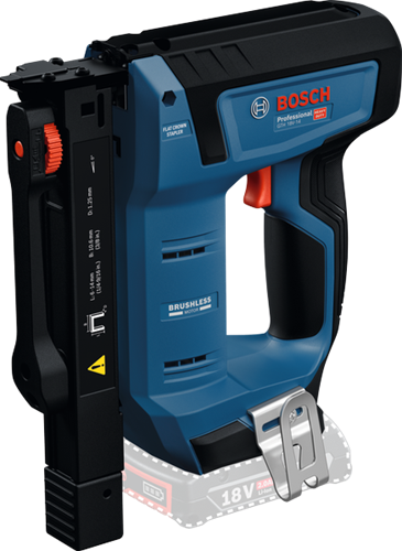 Bosch blauw gth 18v-14 accu nietmachine | solo in l-boxx | incl. haak | zonder accu en lader - 0601482801