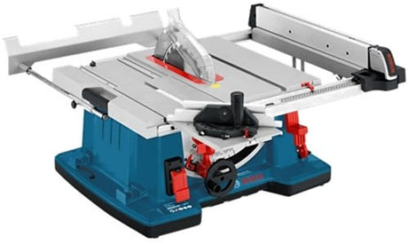 Bosch blauw stationaire machine gts 10 xc (afzuigadapter, bewaring voor bijkomend zaagblad, duwstok, hoekaanslag, parallelgeleider, zaagblad 254 x 30 mm)
