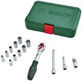 Bosch groen 1 4 ratelset 14-stuks - 1600a02by0