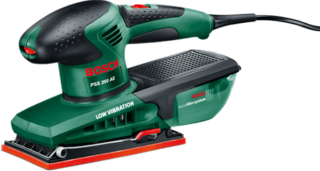 Bosch groen bosch pss 250 ae vlakschuurmachine - op snoer - 250 w