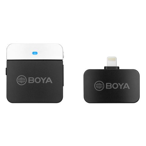 Boya 2.4 GHz Daspold Mikrofon Wireless duerch-m1lv-d fir iOS