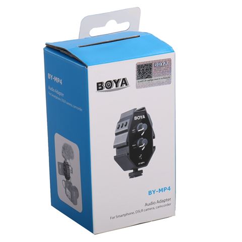 Boya Audio Adapter BY-MP4 for smartphone, DSLR, Camcorders and PC