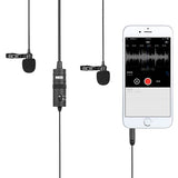 Boya Duo Lavalier Microphone By-M1DM for smarttelefon, DSLR, videokameraer og PC