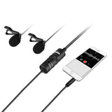 Boya Duo Lavalier Microphone By-M1DM for smarttelefon, DSLR, videokameraer og PC