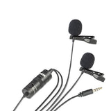 Boya Duo Lavalier Microphone By-M1DM for smarttelefon, DSLR, videokameraer og PC