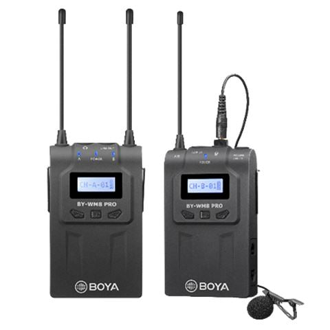 Boya uhf duo lavalier microphone sans fil by-wm8 pro-k1