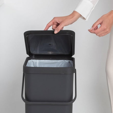 Brabantia sort go afvalbak 40l grey