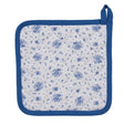 Clayre eef pannenlap roosjes wit blauw 20x20cm katoen