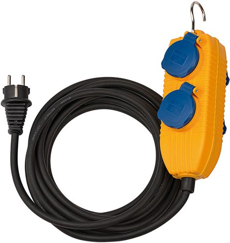 Brennenstuhl verlengsnoer ip54 met stekkerdoos (4-voudige verlengkabel voor buiten, buitenverdeler met 5m kabel)