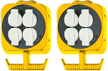 Brennenstuhl pendel stroomverdeler hangverdeler met 2 x 4 geaarde stopcontacten (made in germany)