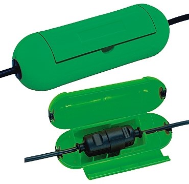 Brennenstuhl safe-box voor verlengsnoer stekker (beschermingscapsule voor kabel, voor binnengebruik) groen