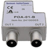 Axa btv 2 ghz verdeler 2xiec tv (poa 01-b)
