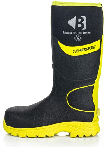 Buckbootz werklaars bbz8000 s5 zwart geel | zwart geel | maat 40 - 00.176.111.40