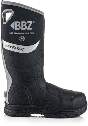 Buckbootz werklaars bbz9000 s5s zwart | zwart | maat 43 - 5055138025581