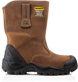 Buckbootz werkschoen buckshot werklaars bsh010 s3 | donkerbruin | maat 44 - 00.176.070.44