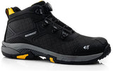 Buckbootz werkschoen tradez wheelz mid s1ps boa | zwart | maat 40 - 5055138026861