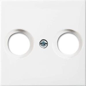 Busch jaeger wit afdekplaat voor coax - 4694090