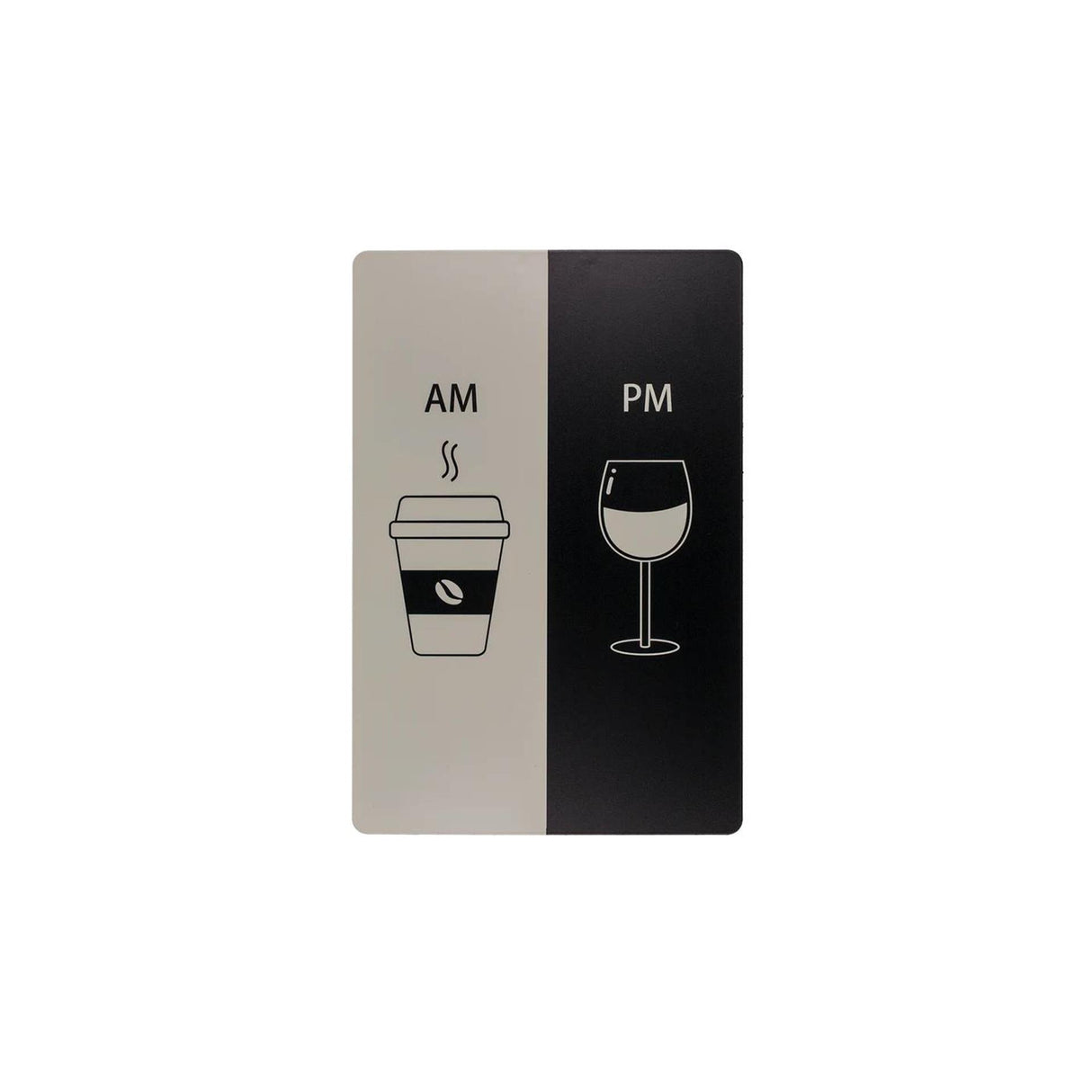 Ootb tekstbord metaal am - pm 20x30cm
