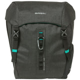 Basildiscovery365D dubbele fietstas zwart melee
