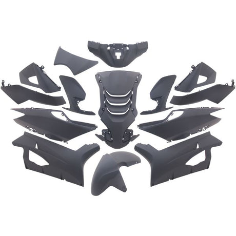 Edge plaatset 14-delig voor peugeot speedfight 4 - mat zwart