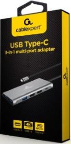 Enzo cablexpert usb-c 3-in-1 multi adapter usb-c dock 3-voudig - 9530504