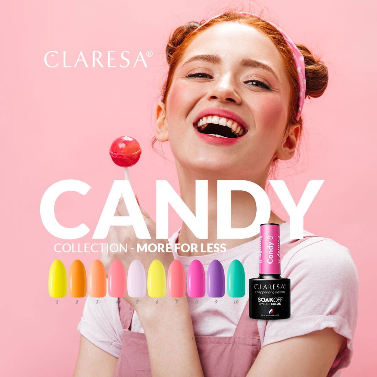 Claresa uv led gellak 5ml candy 9