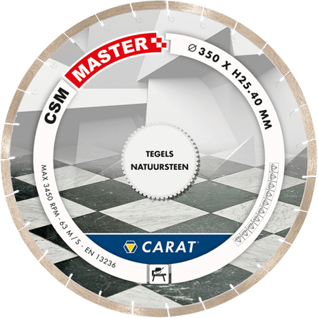Carat diamantzaag tegels ø350x25,40mm, csm master - csmm350400 - csmm350400