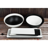 Cark serveerschaal ripple black 25x9cm